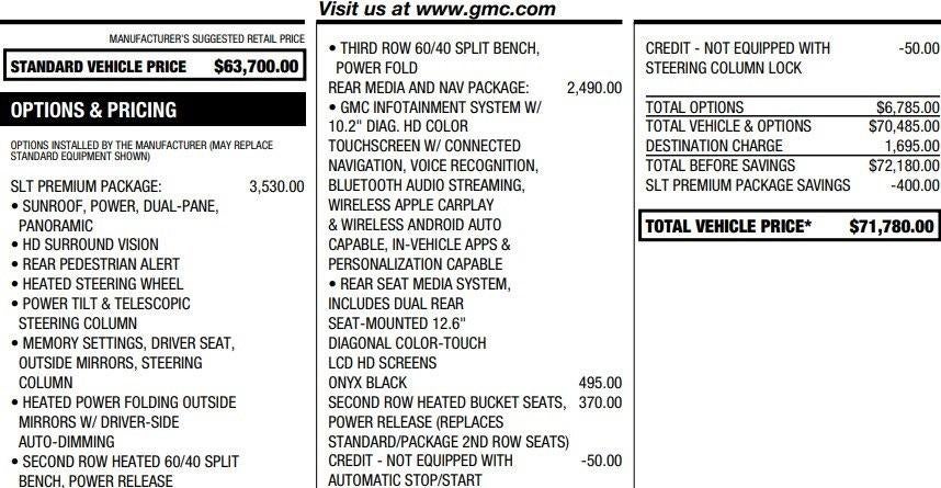 2021 GMC Yukon XL SLT