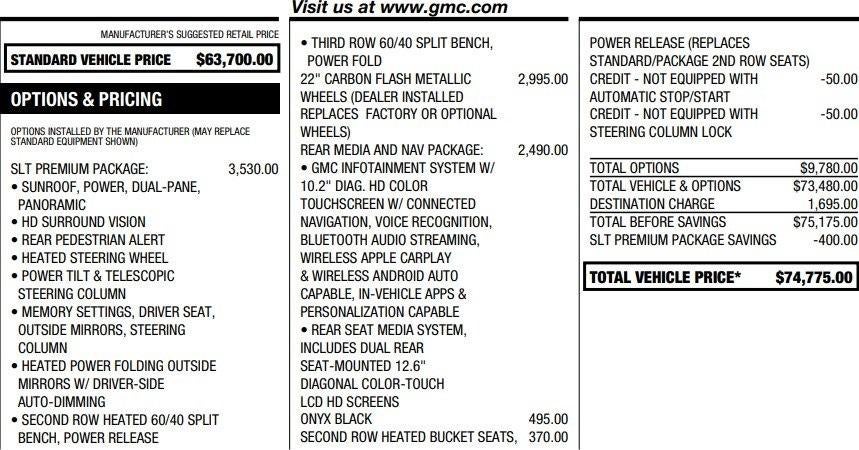 2021 GMC Yukon XL SLT