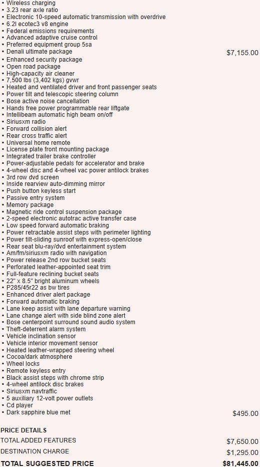 2019 GMC Yukon XL Denali