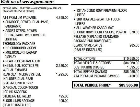 2023 GMC Yukon XL AT4