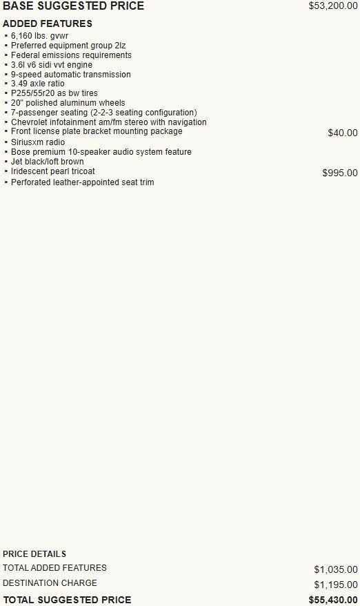 2019 Chevrolet Traverse High Country