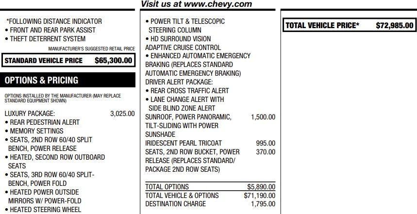 2023 Chevrolet Tahoe RST