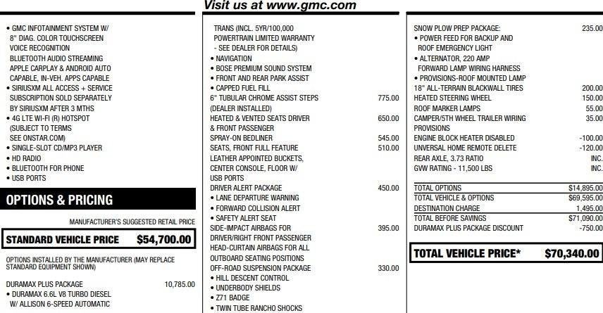 2019 GMC Sierra 3500 HD SLT