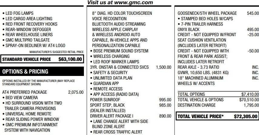 2022 GMC Sierra 2500 HD AT4