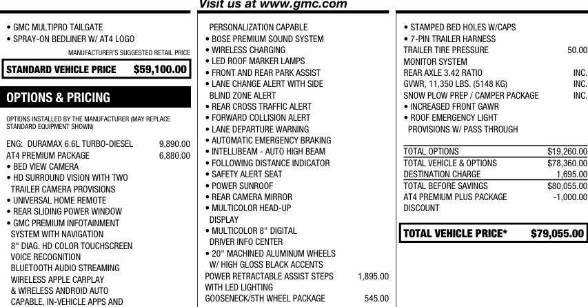2021 GMC Sierra 2500 HD AT4
