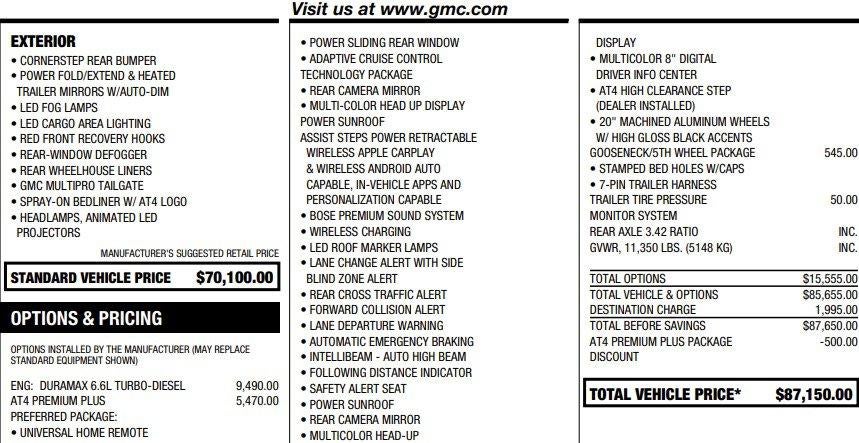 2024 GMC Sierra 2500 HD AT4