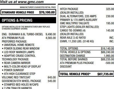 2024 GMC Sierra 2500 HD AT4