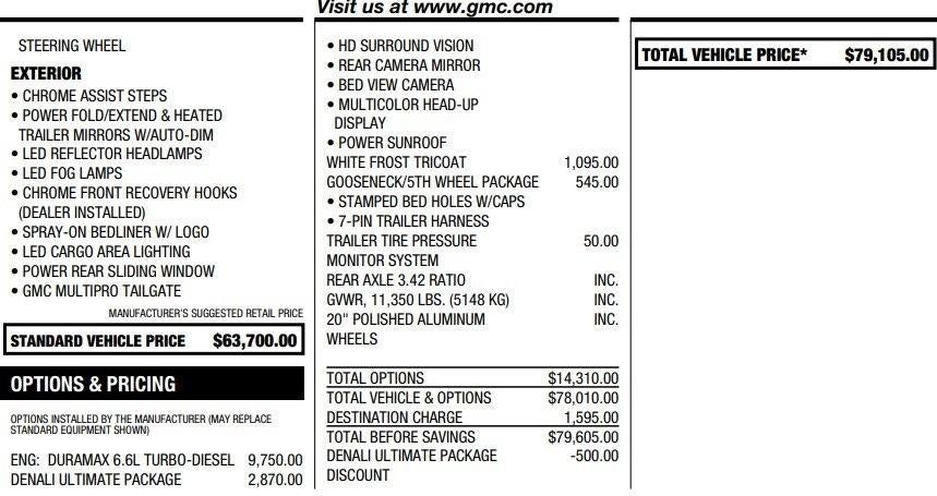 2020 GMC Sierra 2500 HD Denali