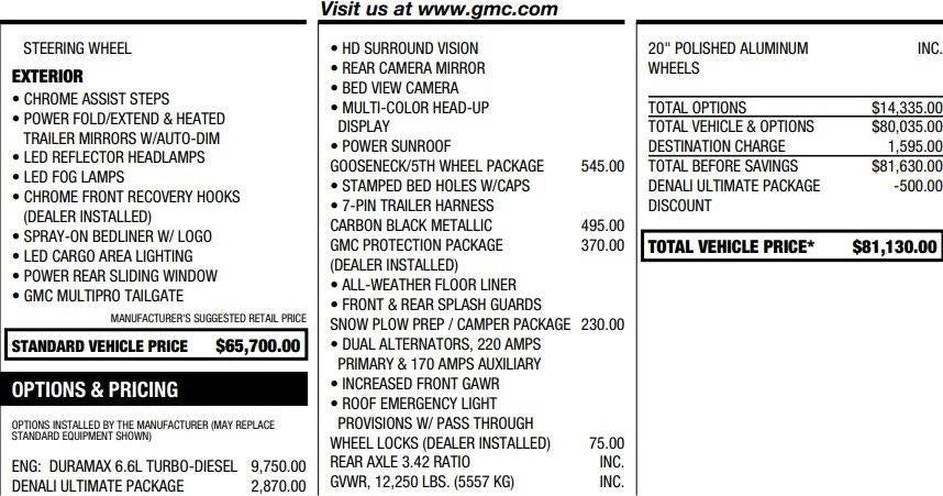 2020 GMC Sierra 3500 HD Denali