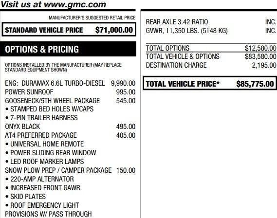 2025 GMC Sierra 2500 HD AT4