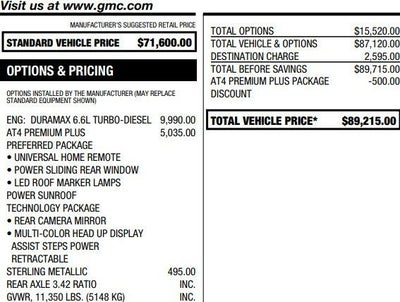 2026 GMC Sierra 2500 HD AT4