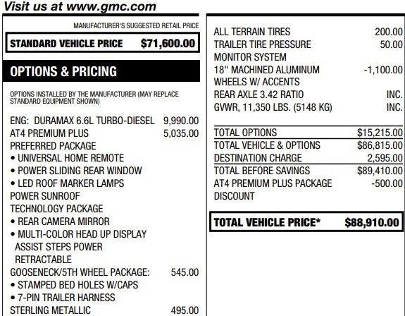 2026 GMC Sierra 2500 HD AT4