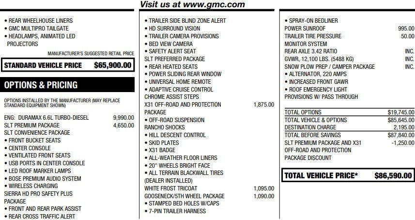 2025 GMC Sierra 3500 HD SLT