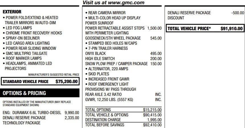 2025 GMC Sierra 3500 HD Denali