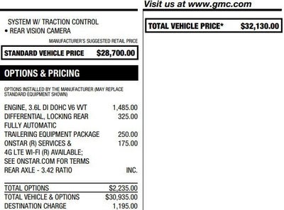 2022 GMC Canyon Elevation Standard