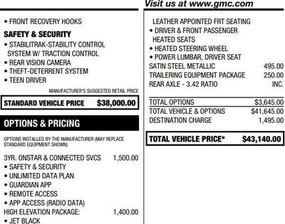 2022 GMC Canyon Elevation