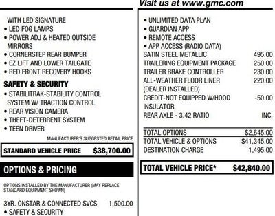 2022 GMC Canyon AT4 - Cloth