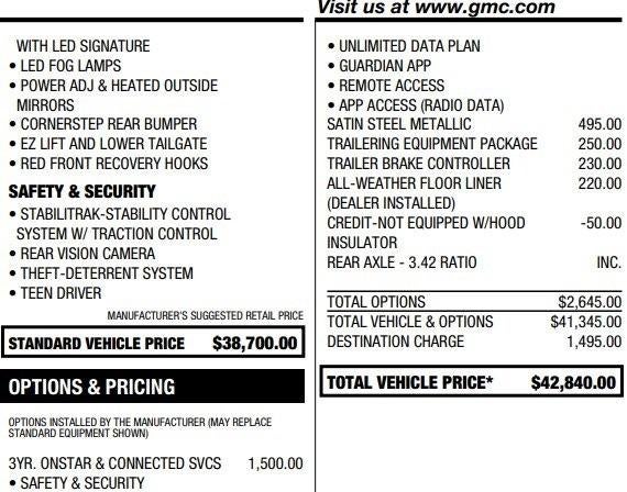 2022 GMC Canyon AT4 - Cloth