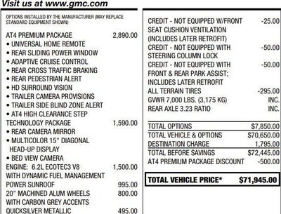 2022 GMC Sierra 1500 AT4