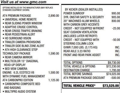 2022 GMC Sierra 1500 AT4