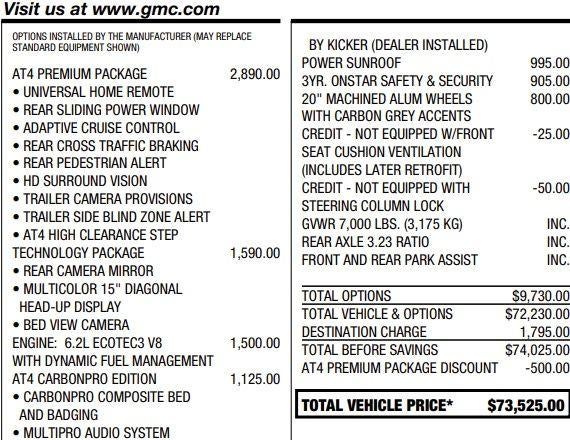 2022 GMC Sierra 1500 AT4
