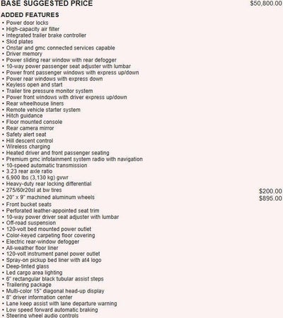 2019 GMC Sierra 1500 AT4