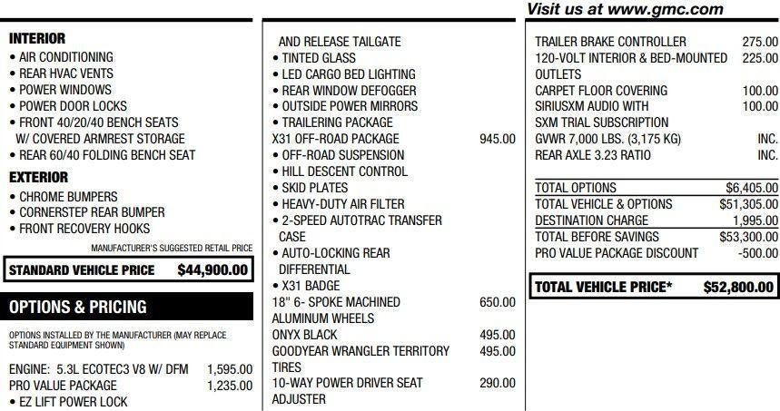 2025 GMC Sierra 1500 Pro