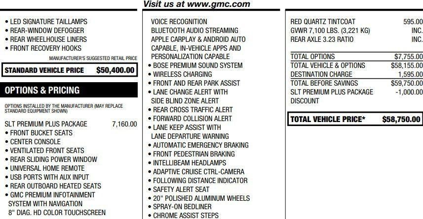 2020 GMC Sierra 1500 SLT