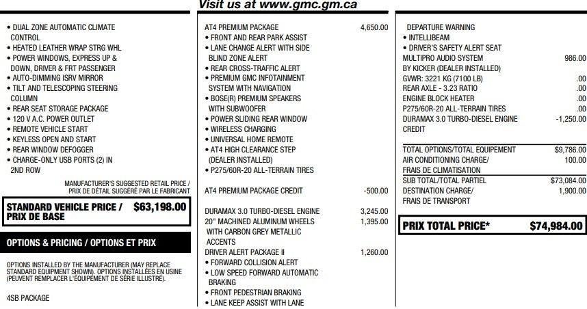 2021 GMC Sierra 1500 AT4