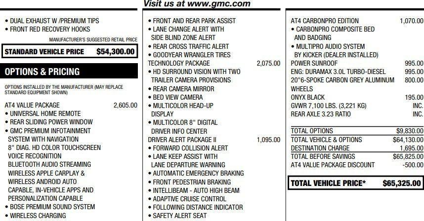 2021 GMC Sierra 1500 AT4