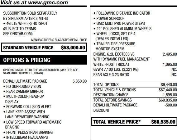 2019 GMC Sierra 1500 Denali