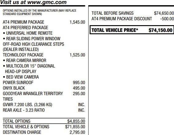 2026 GMC Sierra 1500 AT4