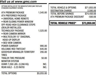 2026 GMC Sierra 1500 AT4