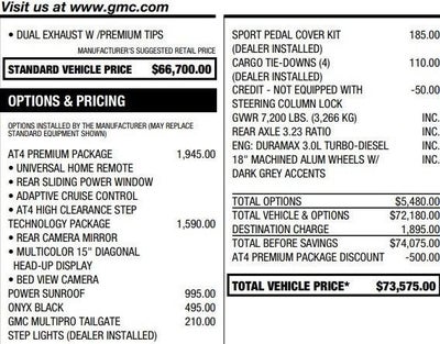 2023 GMC Sierra 1500 AT4
