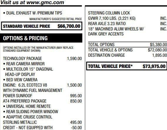 2023 GMC Sierra 1500 AT4