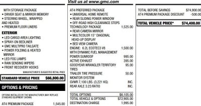 2025 GMC Sierra 1500 AT4