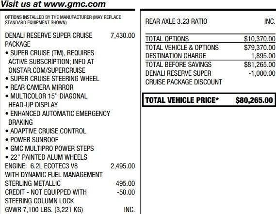 2023 GMC Sierra 1500 Denali