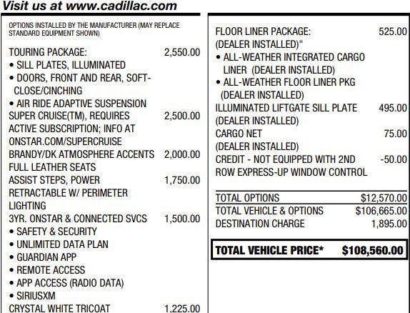 2023 Cadillac Escalade 4WD Sport