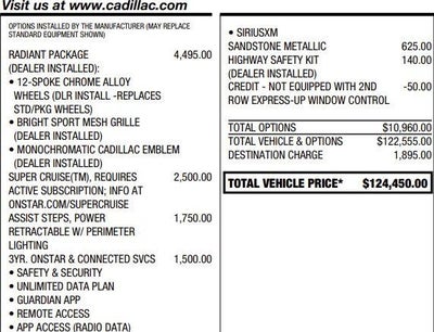 2023 Cadillac Escalade ESV 4WD Premium Luxury Platinum