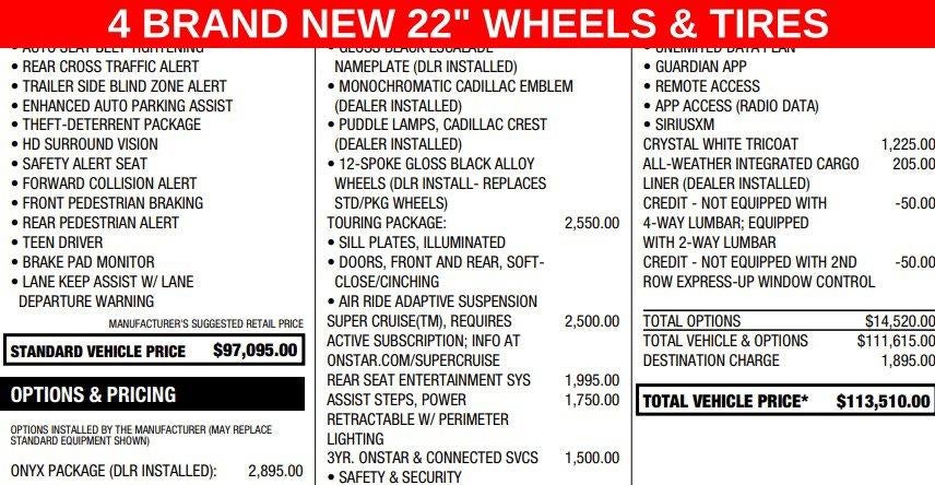 2023 Cadillac Escalade ESV 4WD Sport