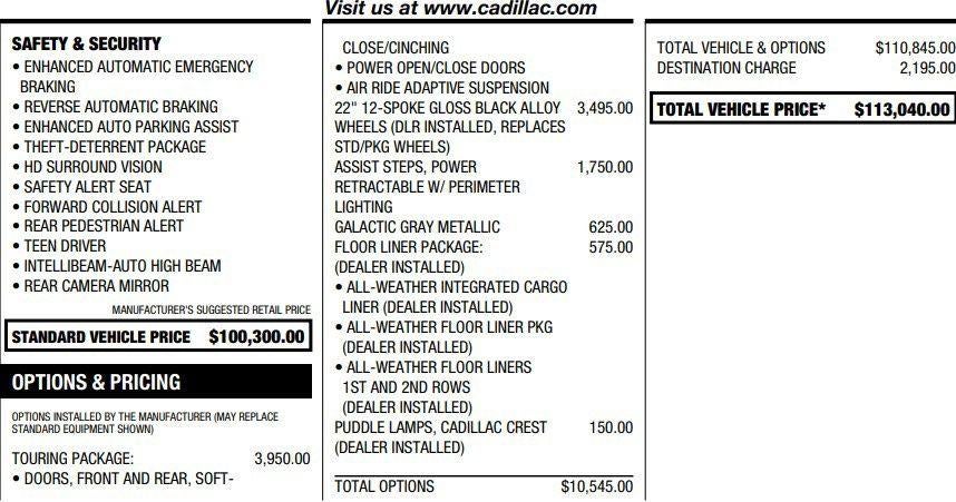 2025 Cadillac Escalade Premium Luxury