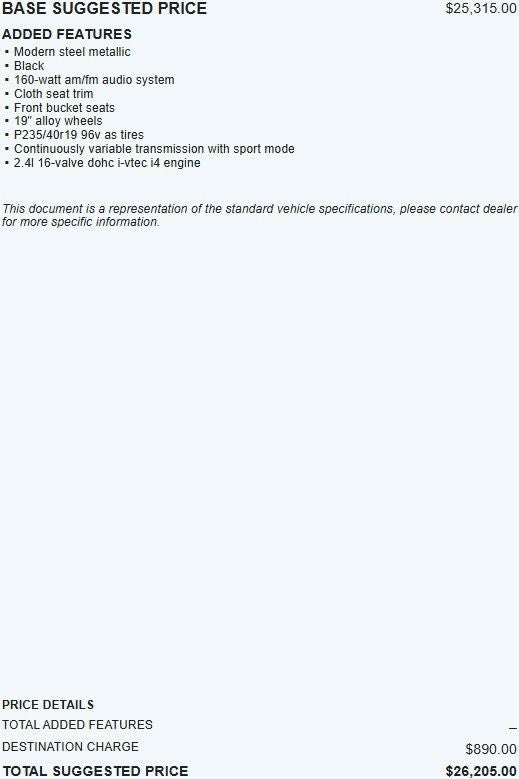 2017 Honda Accord Sport