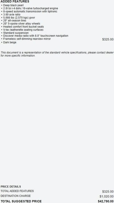 2020 Volkswagen Atlas Cross Sport 2.0T SEL