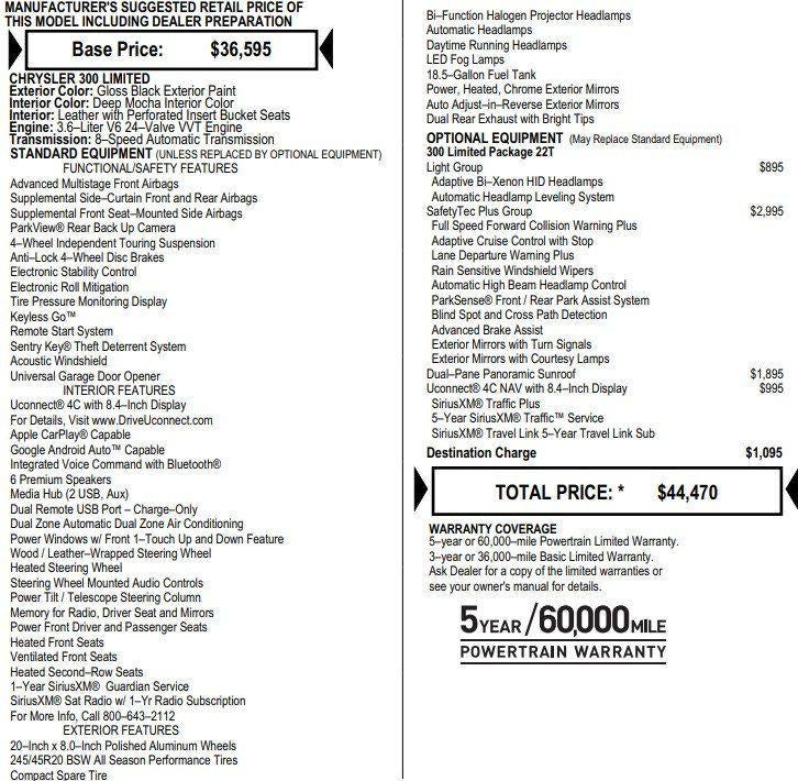 2018 Chrysler 300 Limited