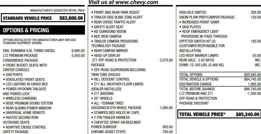 2025 Chevrolet Silverado 3500 HD LTZ