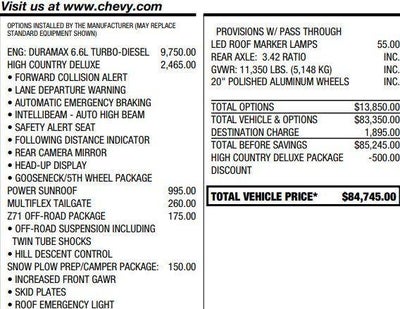 2023 Chevrolet Silverado 2500 HD High Country