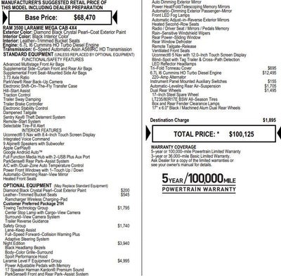 2023 RAM 3500 Laramie Mega Cab 4x4 6'4" Box