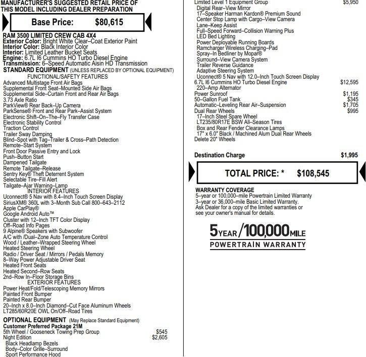 2024 RAM 3500 Limited