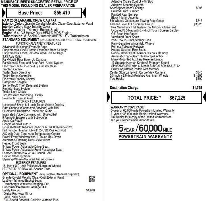 2022 RAM 2500 Laramie