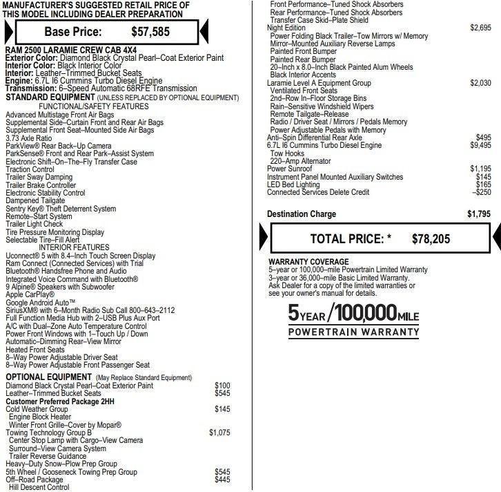 2022 RAM 2500 Laramie